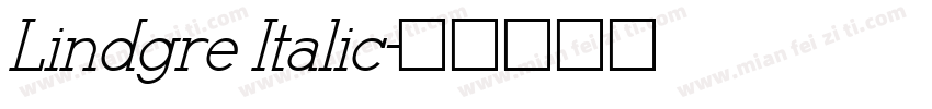 Lindgre Italic字体转换